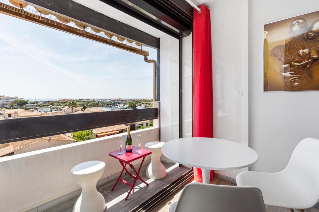 Studio Vue Mer Panoramique, Piscine Port Venus Village Naturiste Agde Zewnętrze zdjęcie